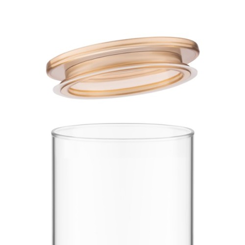 Банка Ardesto Fresh 1600 мл, скло, пластик, прозорий (AR1316SFM)