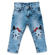 Джинси дитячі Breeze з котиками (S-5005-104G-blue)