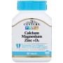 Вітамін 21st Century Кальцій, магній, цинк + D3, 90 таблеток (CEN22263)