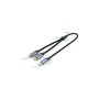 Кабель мультимедійний USB-C M to 2xRCA F 0.5m black Vention (BGVHD)