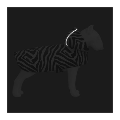 Дощовик для тварин WAUDOG Clothes з капюшоном "Зебра" S (356-0055)