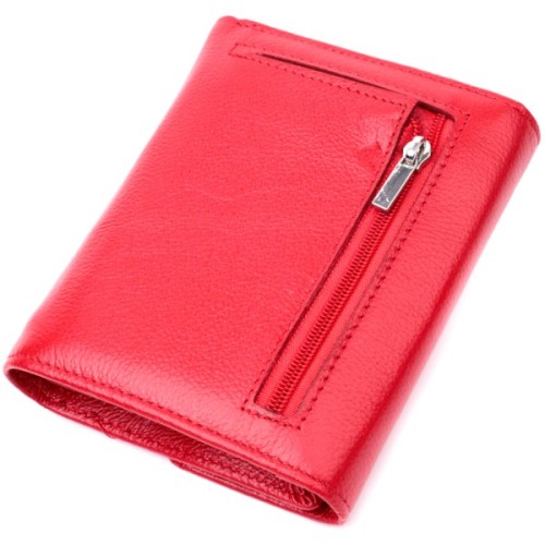 Гаманець ST Leather З натуральної шкіри Червоний (19493)