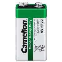 Батарейка Camelion Крона 6F22 9V Super Heavy Duty Green * 1 (6F22-SP1G)