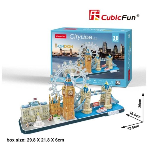 Пазл Cubic Fun Тривимірний пазл CityLine London (MC253h)