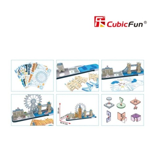 Пазл Cubic Fun Тривимірний пазл CityLine London (MC253h)