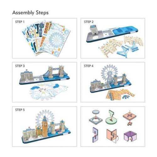 Пазл Cubic Fun Тривимірний пазл CityLine London (MC253h)