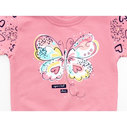 Спортивний костюм дитячий Breeze з метеликом (22103-116G-pink)