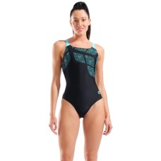 Купальник Arena Kikko Swimsuit Swim Pro Back 010807-580 чорний, бірюзовий 42 (3468337757221)