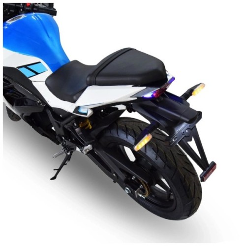Електроскутер TV6 mid-drive FST 3000W 72V 60Ah white & blue (291186)