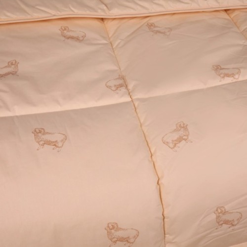 Ковдра MirSon Набір 9562 Gold camel Ковдра зимова Полуторна 140х205 Wool + Подушка 50х70 (2200010806397)