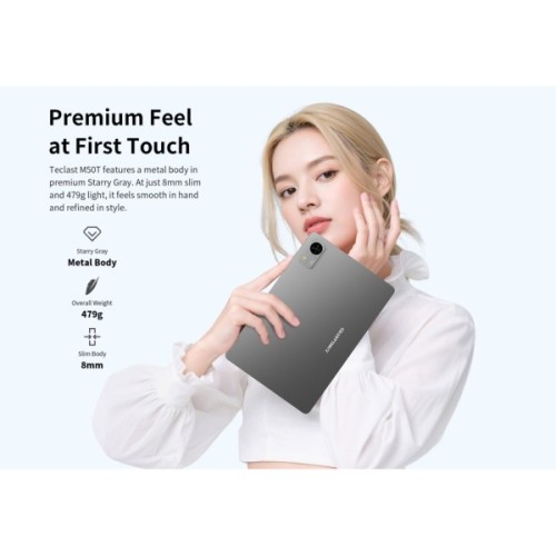 Планшет Teclast M50T 10.1" 4/128GB Wi-Fi Grey (6940709680360)