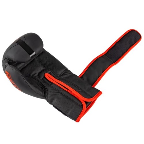 Боксерські рукавички PowerPlay 3024 Ultra Mat Чорно-Червоні 10 унцій (PP_3024_10oz_Bl/Red)