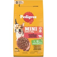 Сухий корм для собак Pedigree Mini Adult з яловичиною та овочами 1.4 кг (5998749171103)