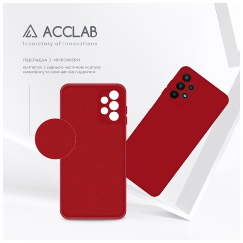 Чохол до мобільного телефона ACCLAB SoftShell Samsung Galaxy A23 4G Red (1283126557378)