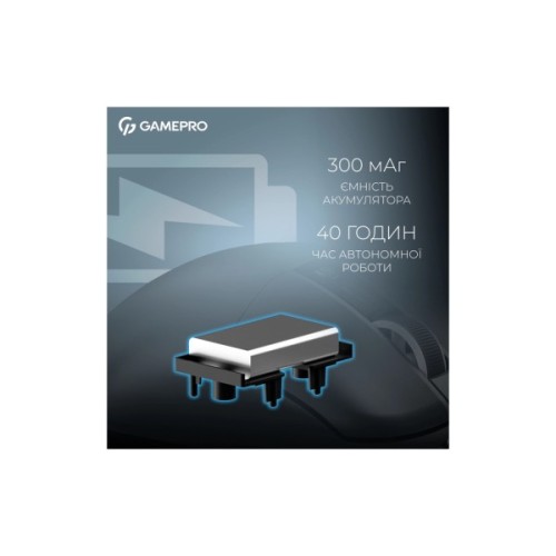 Мишка GamePro Asgard Thor Wireless/Bluetooth/USB Black (GM023B)