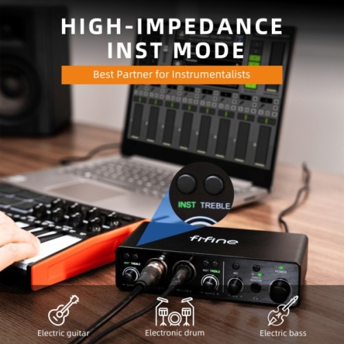 Аудіоінтерфейс Fifine Ampli 3