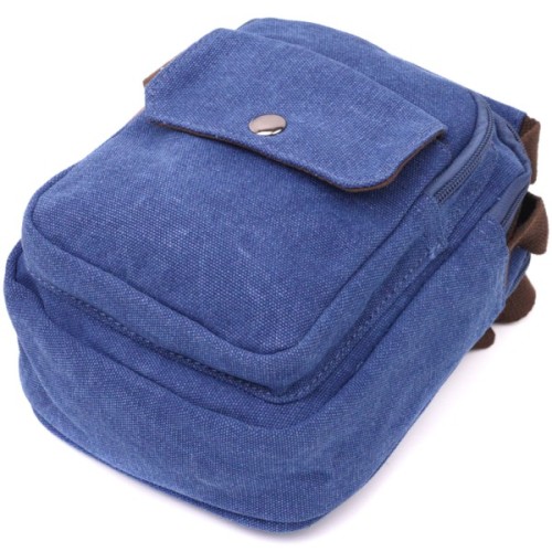 Сумка Vintage Невелика чоловіча з текстилю Синя (22221)