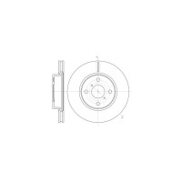 Гальмівний диск REMSA 61169.10