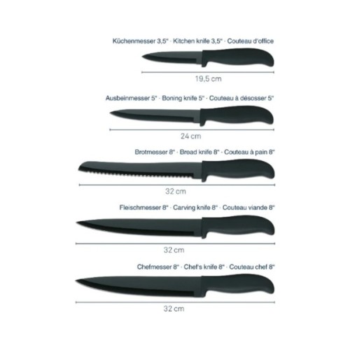 Набір ножів Kela Acida бамбук, 6 предметів (11283)