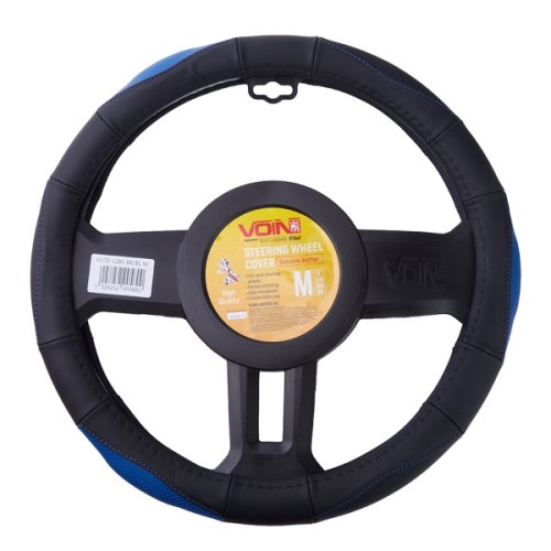 Чохол на руль VITOL M чорно-син (VLOD-L285 BK/BL M)