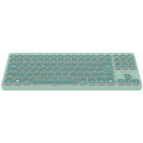 Клавіатура Canyon OnType 10 TKL Mechanical Silent Low-profile USB UA Green (CNS-HKB10GR)