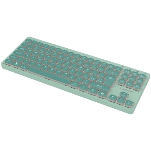 Клавіатура Canyon OnType 10 TKL Mechanical Silent Low-profile USB UA Green (CNS-HKB10GR)