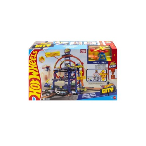 Автотрек Hot Wheels City Гараж з мега петлею (JBM74)