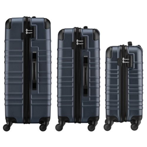 Набір валіз Wenger Amplar 3 в 1 (S,M,L) пластик, 4 колеса, синій (653150)