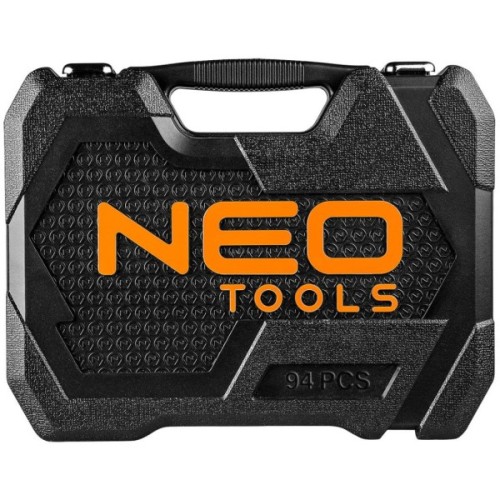 Набір інструментів Neo Tools 94шт, 1/2", 1/4", CrV, кейс (10-062)