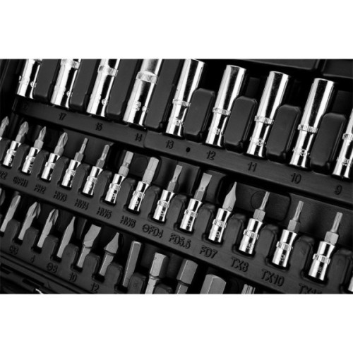 Набір інструментів Neo Tools 94шт, 1/2", 1/4", CrV, кейс (10-062)