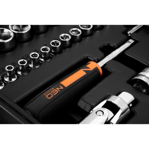 Набір інструментів Neo Tools 94шт, 1/2", 1/4", CrV, кейс (10-062)