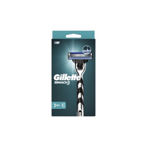 Бритва Gillette Mach3 з 2 змінними картриджами (7702018020706/7702018020676)