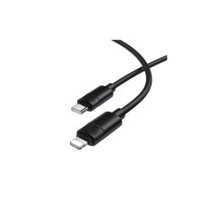 Дата кабель USB-C to Lightning 1.0m PD30W silicone BX123 Leya black BOROFONE (6941991124174)