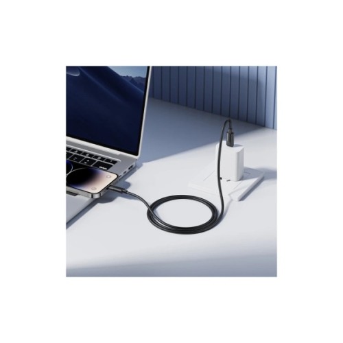 Дата кабель USB-C to Lightning 1.0m PD30W silicone BX123 Leya black BOROFONE (6941991124174)