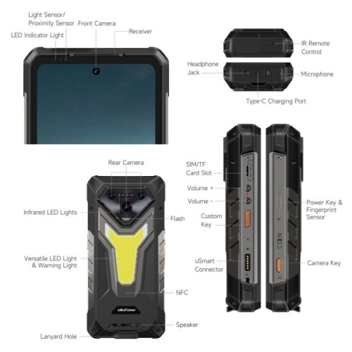 Мобільний телефон Ulefone Armor 34 Plus 16/512Gb Black (6975326661041)