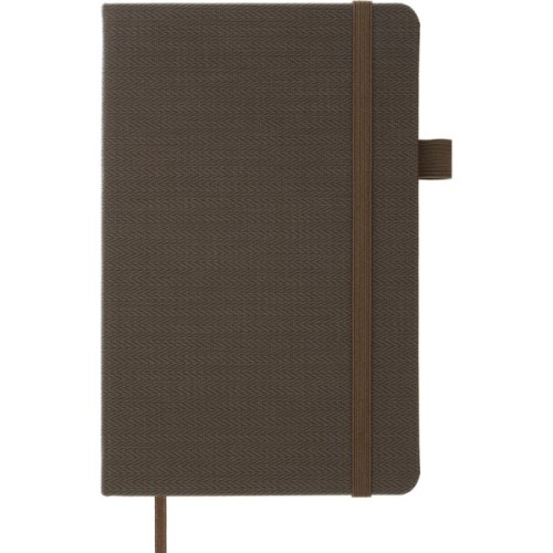 Книга записна Buromax Tweed 125x195 мм 96 аркушів в лінію обкладинка зі штучної шкіри Сіра (BM.291263-09)