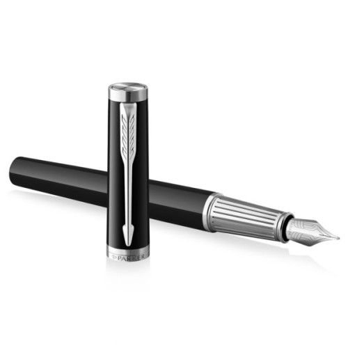Ручка пір'яна Parker INGENUITY Black Lacquer CT FP F (60 111)