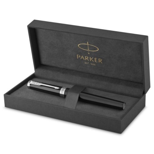Ручка пір'яна Parker INGENUITY Black Lacquer CT FP F (60 111)