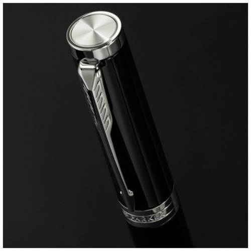 Ручка пір'яна Parker INGENUITY Black Lacquer CT FP F (60 111)