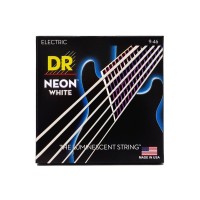 Струни для гітари DR Strings NEON White Electric - Light Heavy (09-46) (NWE-9/46)