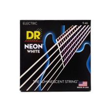 Струни для гітари DR Strings NEON White Electric - Light Heavy (09-46) (NWE-9/46)