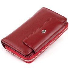 Гаманець ST Leather Зі шкіри Бордовий (19341)