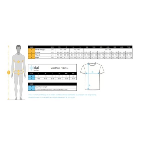 Футболка Kilpi Vibe-M light grey - XL - світло-сірий (024.0755)