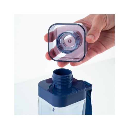 Поїльник-непроливайка Kite квадратна, 550 мл, блакитна (K24-1209-1)