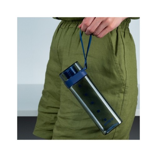 Поїльник-непроливайка Kite квадратна, 550 мл, блакитна (K24-1209-1)