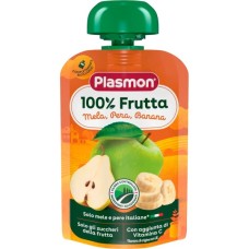Дитяче пюре Plasmon Яблуко, груша, банан 100 г (1136124)