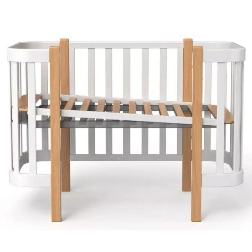 Ліжечко Angelo Magic біле (біло-сіре) 120х60 (12001)