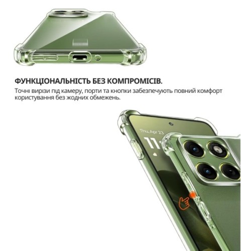 Чохол до мобільного телефона BeCover Anti-Shock Motorola Edge 70 Clear (715069)