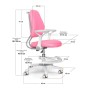 Дитяче крісло Evo-kids s Mio Ergo Pink (Y-507 KP)