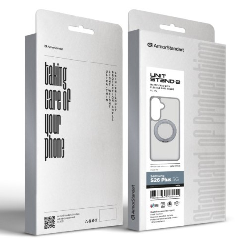 Чохол до мобільного телефона Armorstandart Unit Stand2 Samsung S26 Plus 5G Grey (ARM89960)